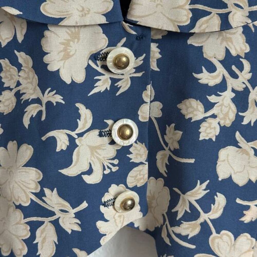 Vintage 90s E.D. Michaels Floral Vest Cottagecore Melanie Drucker Whimsigoth 16 - Picture 2 of 6